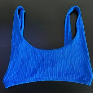 Aerie Ribbed Scoop Bikini Top